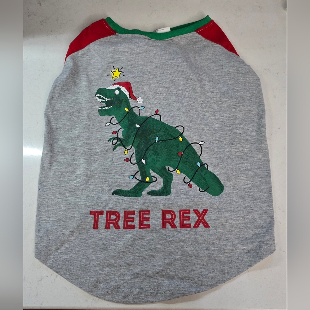 MERRY & BRIGHT DOG CHRISTMAS TEE SHIRT LARGE